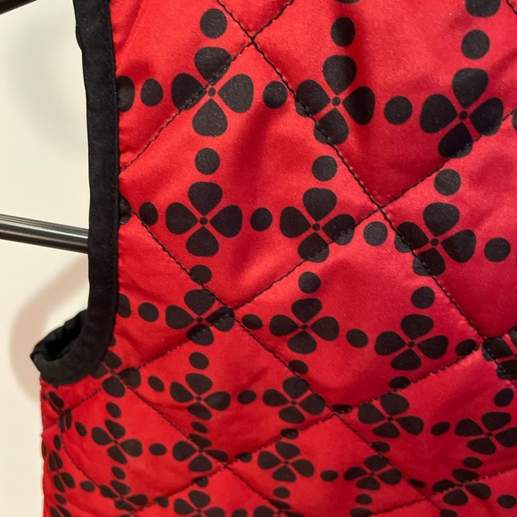 JK Girls Zip Up Vest, Small, adorable Black/Red - Picture 6 of 7